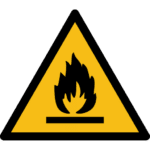 W021 Warning Flammable material